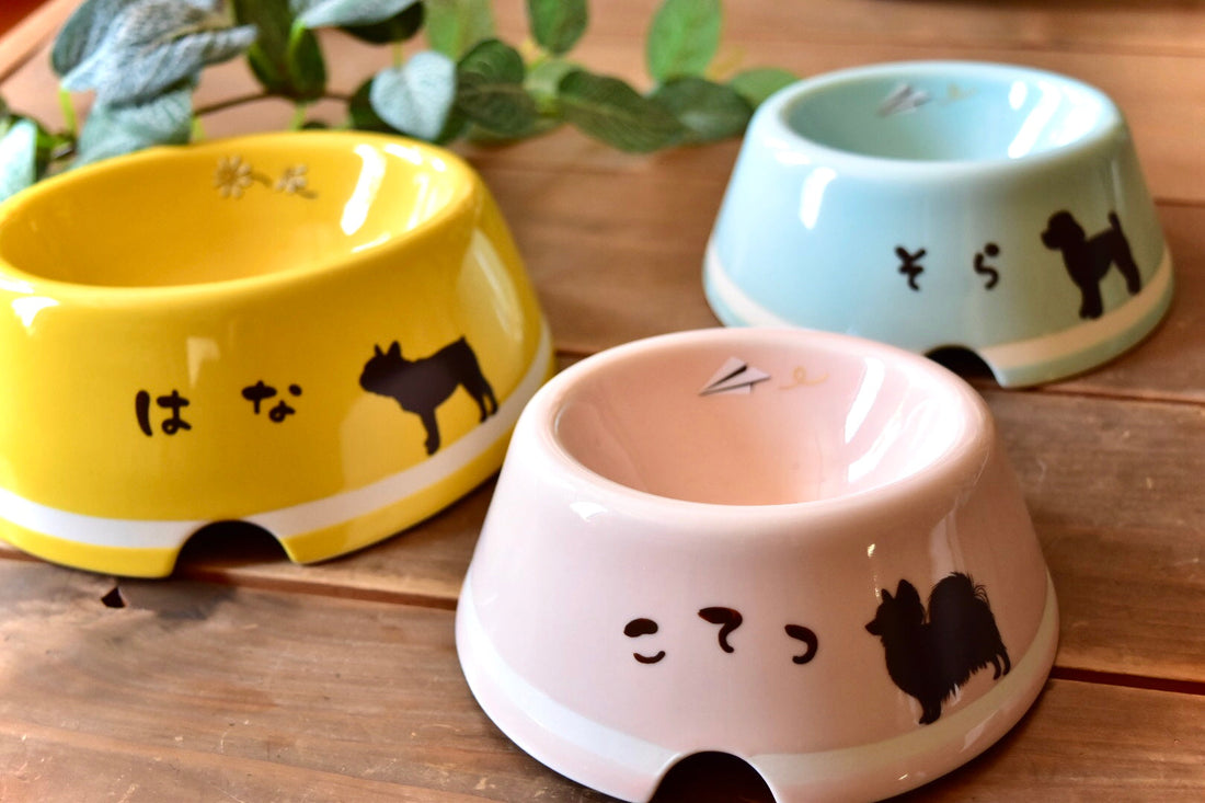 犬｜フードボウルのぬめりにサヨナラ！瀬戸焼名入れペット食器「うちのこ」が多頭飼いにもオススメな理由