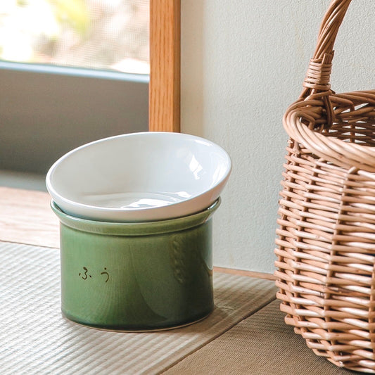 かたむけて ねこ茶碗 土台+お茶碗セット